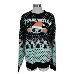 STAR WARS Mandalorian Baby Knit Cozy Sweater Men's X L